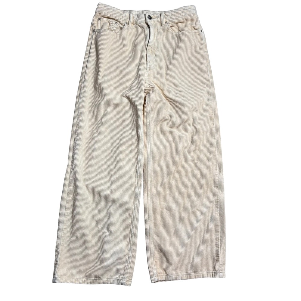BDG Corduroy High and‎ Wide Corduroy Pants Cream High Rise Women's Size 29 - Picture 5 of 11